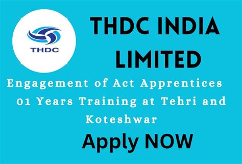 Thdc Apprentice Notification Out Try Sarkari Jobs