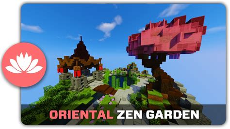 Minecraft Building Tutorial How To Build An Oriental Zen Garden Youtube