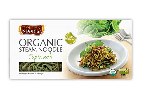 Amazon Golden Noodle Organic Steam Noodle Spinach Ounce