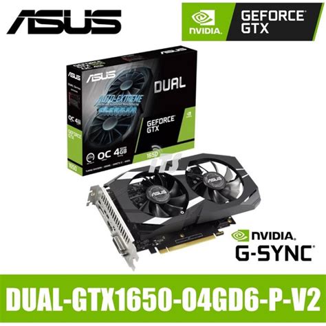 ASUS Dual GeForce GTX 1650 OC Edition 4GB GDDR6 EVO Graphics Card | Lazada