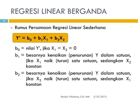 Korelasi Dan Regresi Linear Berganda Ppt Download