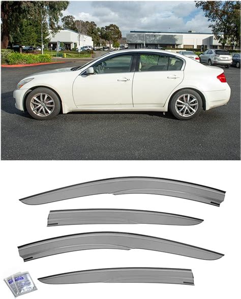 Amazon Jdm Vip Style Smoke Tinted Window Visor Rain Guard W Clips