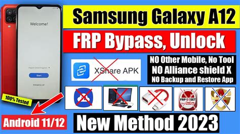 SAMSUNG A12 FRP BYPASS WITHOUT PC NEW METHOD 2025 YouTube