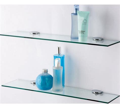 Buy Argos Home Glass Shelves Pack Of 2 Bathroom Shelves Argos Glass Bathroom Glass