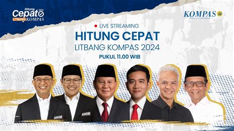 Hitung Cepat Litbang Kompas Pemilu 2024 YouTube