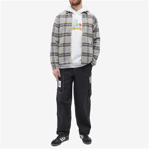 Butter Goods Insulated Plaid Zip Through Jacket Powder Blue End Us