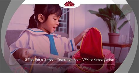 5 Tips For A Graceful Transition From Vpk To Kindergarten