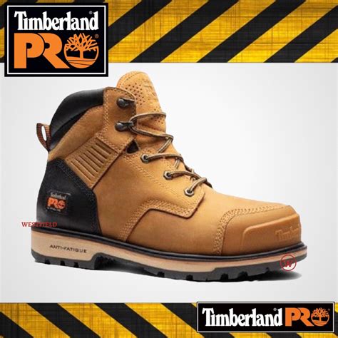 Timberland Pro® Mens Premium Leather Ballast Comfort Steel Toe Safety