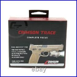 Crimson Trace Rail Master Pro Green Laser LED Light CMR 207G FDE NEW