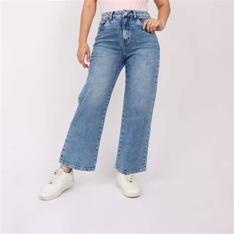 Ripley JEANS SUELTO CROPPED MUJER KAYRA POBLET PERFECT FIT STRAIGHT COMFY