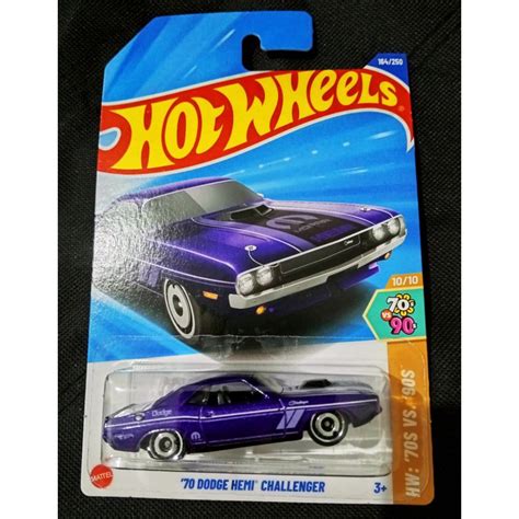 HOT WHEELS 風火輪 道奇半挑戰者拖把深藍色 蝦皮購物