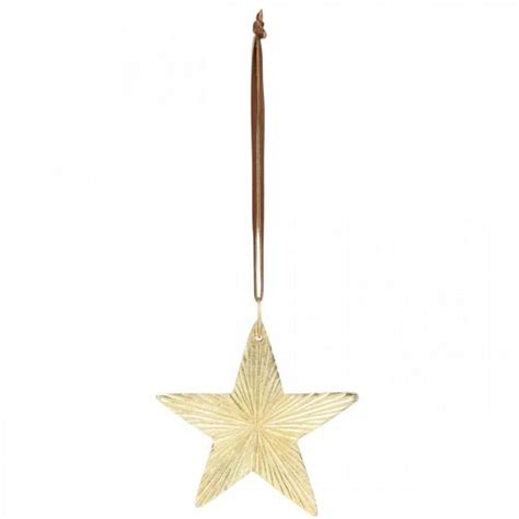 Floristik24 de Sterne zum Hängen Metalldeko Christbaumschmuck Golden