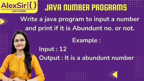 Program To Print Whether The Number Is Abundunt Number In Java Icse