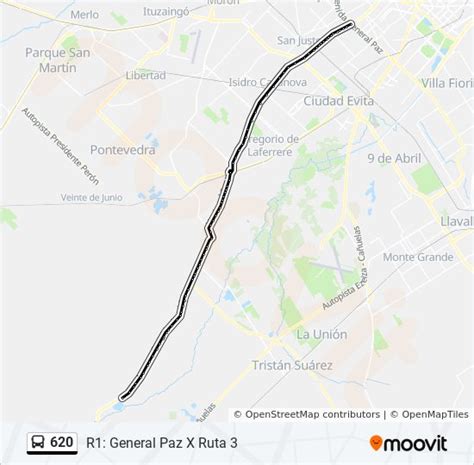 Ruta Horarios Paradas Y Mapas R General Paz X Ruta