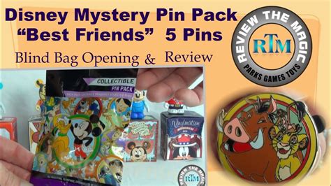 Disney Mystery Collectible Pin Best Friends 5 Pin Mystery Blind Bag Opening Stinky Is Here