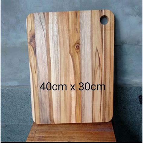 Jual Talenan Kayu Jati Asli Jepara 40cm X 30cm Talenan Kayu ASLI Jati