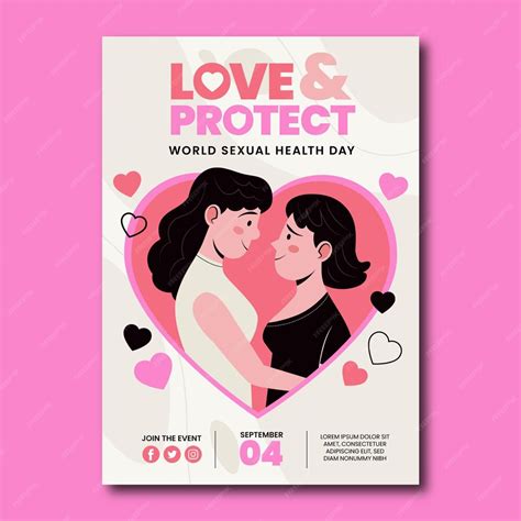 Modèle De Flyer Vertical Pour La Journée Mondiale De La Santé Sexuelle