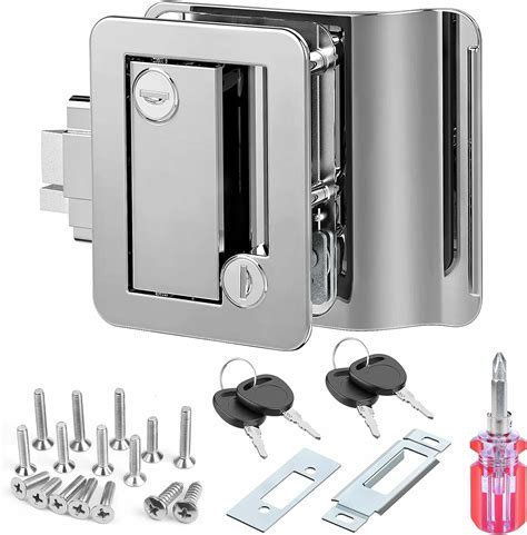 Ristow Upgraded Rv Entry Door Lock With Paddle Deadbolt ‎chrome More Comfortable High Grade Rv