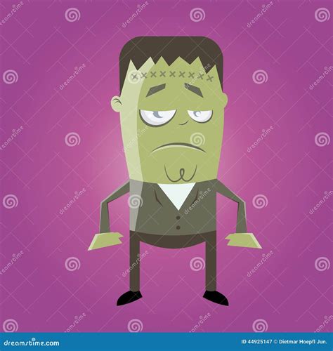 Funny Frankenstein Monster Stock Vector Illustration Of Creature