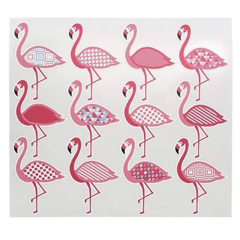 Adesivos de flamingos exclusivos Loja online Blísters Blíster de 12