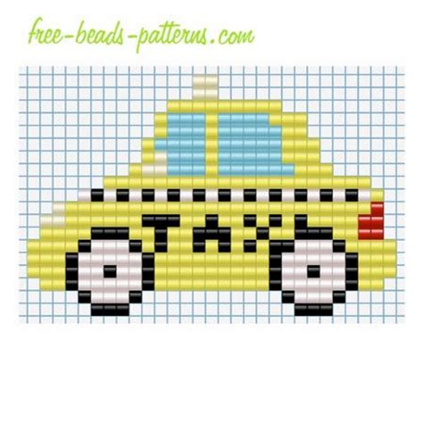 19 Easy Car Perler Bead Patterns For Kids - DIY Crafts