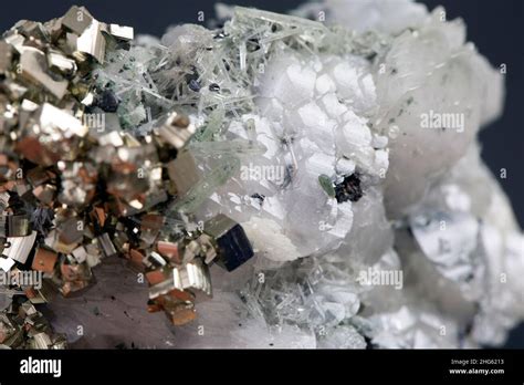Pyrite Mineral Specimen Stone Rock Geology Gem Crystal Stock Photo Alamy
