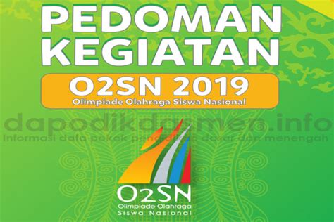 Pedoman O2sn Sma Tahun 2019 Juknis Olimpiade Olahraga Siswa Nasional