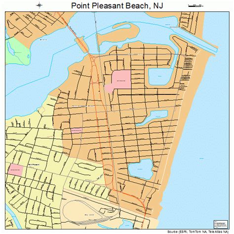 Point Pleasant Beach New Jersey Street Map 3459910