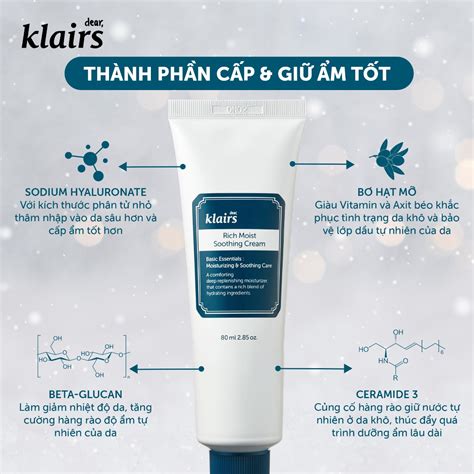 Kem Dưỡng Ẩm Klairs Dành Cho Da Khô Mất Nước 80ml Deep33 Yeuhangd