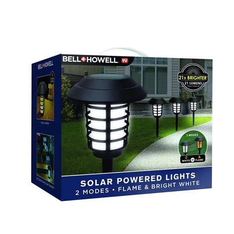 Bell Howell Smart Solar Pathway Lights 2 In 1 Xl Bright White
