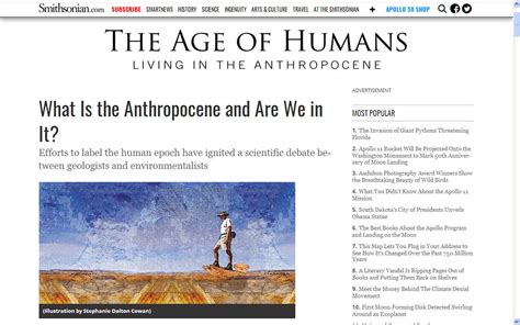 Anthropocene Human Epoch Homo Sapiens Climate Change