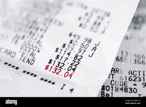 Paper Receipt Hi Res Stock Photography And Images Alamy