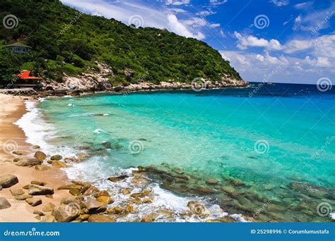 Ocean and the Beach of the Turtle Island (Thailand Stock Photo - Image ...