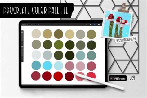 Christmas Cactus Procreate Color Palette Graphic By Kitaleigh Llc · Creative Fabrica