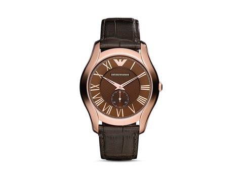 Emporio Armani Brown Leather Strap Watch Softphosni Mp3