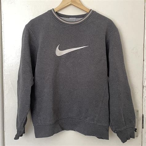 Gray Nike Jumper Measurements Chest Pit To Pit Depop