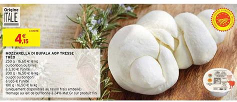 Promo Mozzarella Di Bufala Aop Tresse Tr O Chez Intermarch Hyper