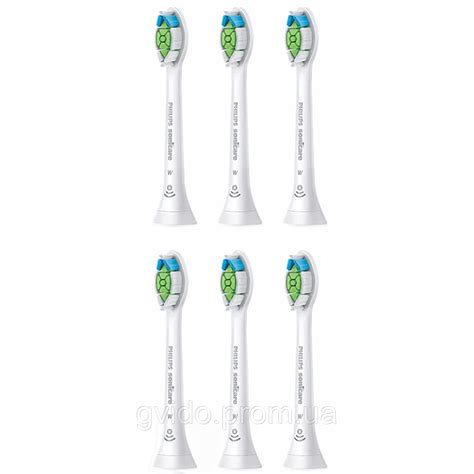 Сменные насадки Philips Sonicare W2 Optimal White HX6066 белые набор 6 ...