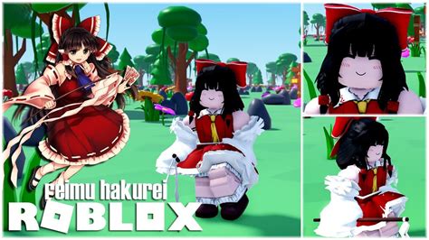 Touhou Project Reimu Hakurei In Roblox Youtube