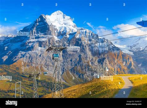 Grindelwald first cable car cabins, Switzerland Stock Photo - Alamy