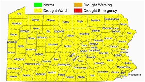 Pennsylvania Dep Declares Statewide Drought Watch