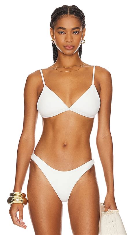 Anemos The Classic Bikini Top In Off White REVOLVE
