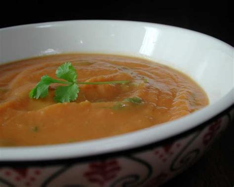 Curried Sweet Potato Kumara And Coriander Soup Recipe