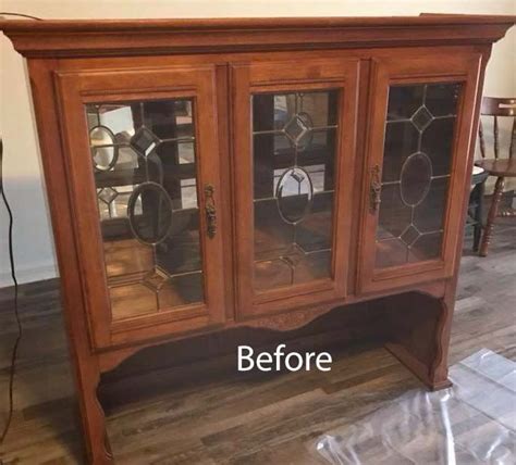 How To Makeover An Old Hutch Top Flip It Upside Down Diy Old Hutch