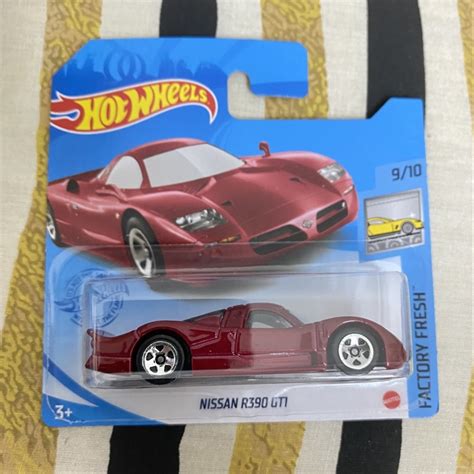 Hot Wheels 1 64 Nissan R390 GT1 Short International Card Shopee Malaysia