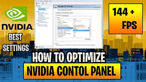 Nvidia Control Panel Best Settings For Gaming YouTube