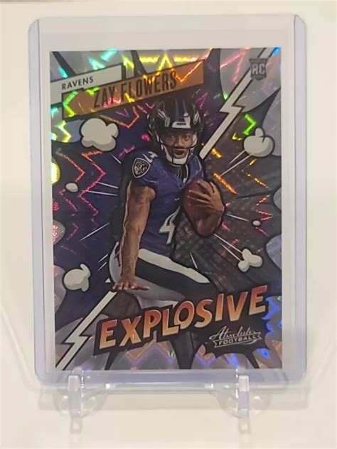 2023 PANINI ABSOLUTE Zay Flowers Esplosivo SSP Rookie RC 42 Baltimore