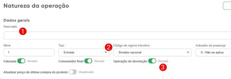 Como Cadastrar Uma Natureza De Opera O De Devolu O De Venda Bling