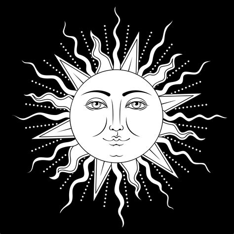 Sun Face SVG