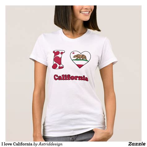 I Love California T Shirt Message T Shirts Monogram T